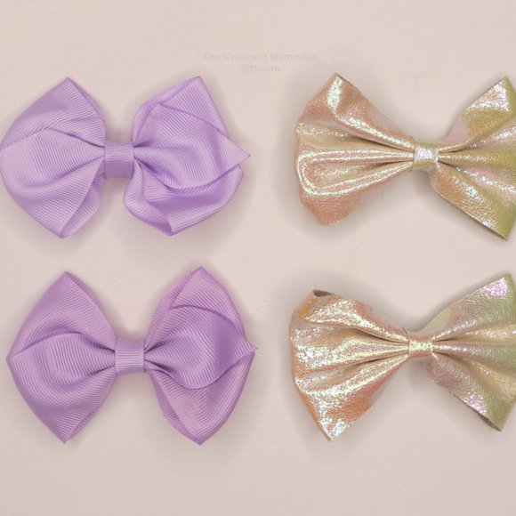 Spring Pigtail Bows set of 4 ⭐️ - Picture 3 of 3